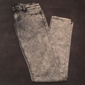 NWOT - Soft Edgy Acid Wash Long Tall Skinny Jeans